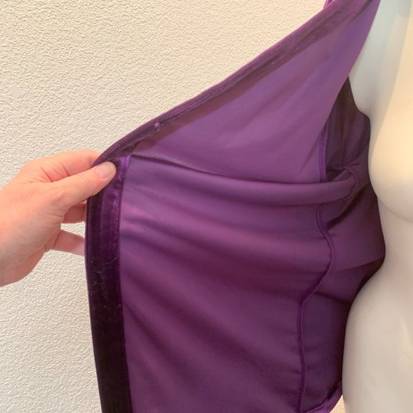 Quacker Factory purple velvet sequin jacket size M excellent condition - Picture 5 of 12